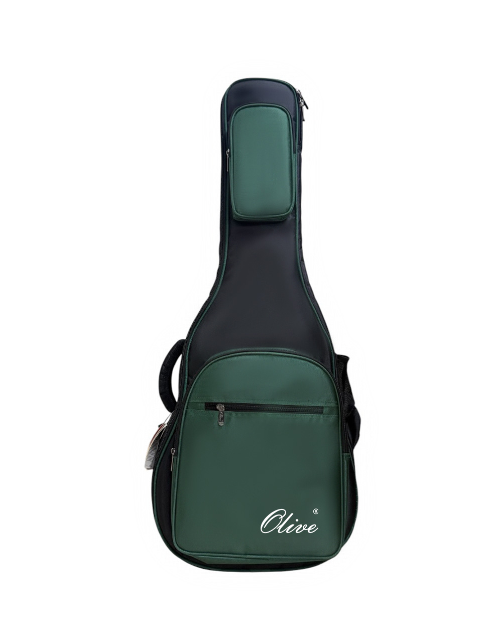 Olive OL-P300 Premium Acoustic Guitar Gig Bag for Travel, 15mm foam Padding, Shoulder Straps, Dual Pocket, Water-resistant